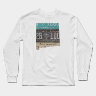 Vintage New Mexico License Plates Long Sleeve T-Shirt